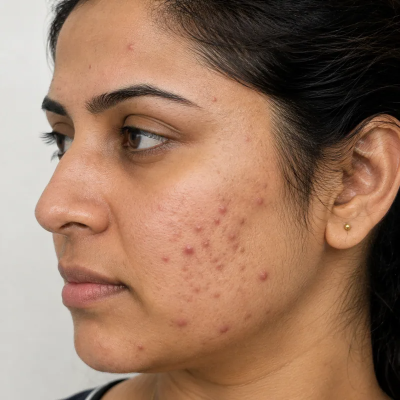 Illustrative Acne appearance example, first image